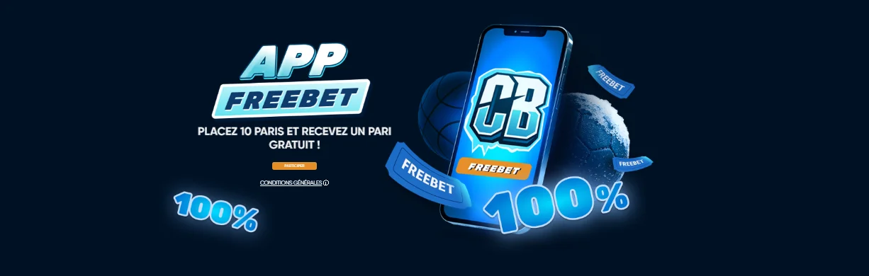 Promotion pari gratuit dans l'app Coldbet